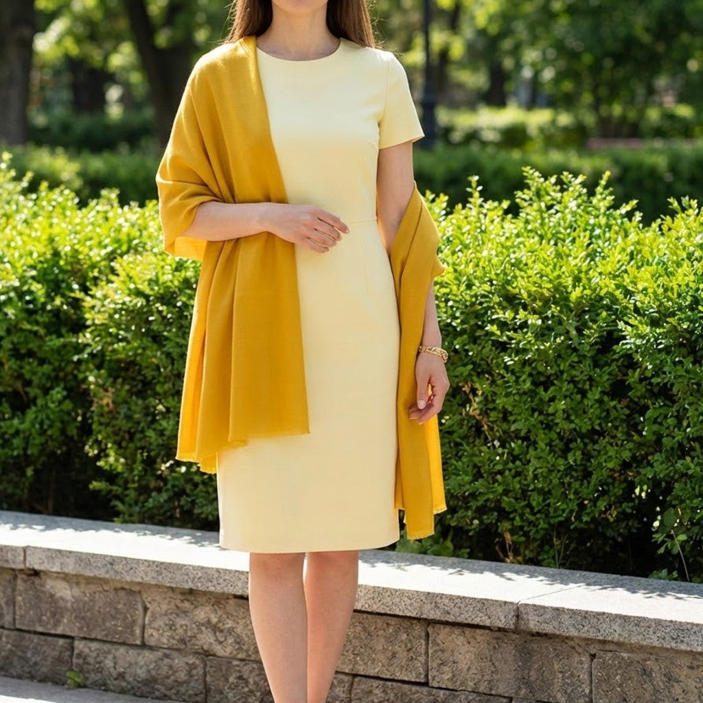 Esarfa Sal Lana Casmir si Matase Naturala - Ombre 2 nuante -> Cod: CASMIRSILK10