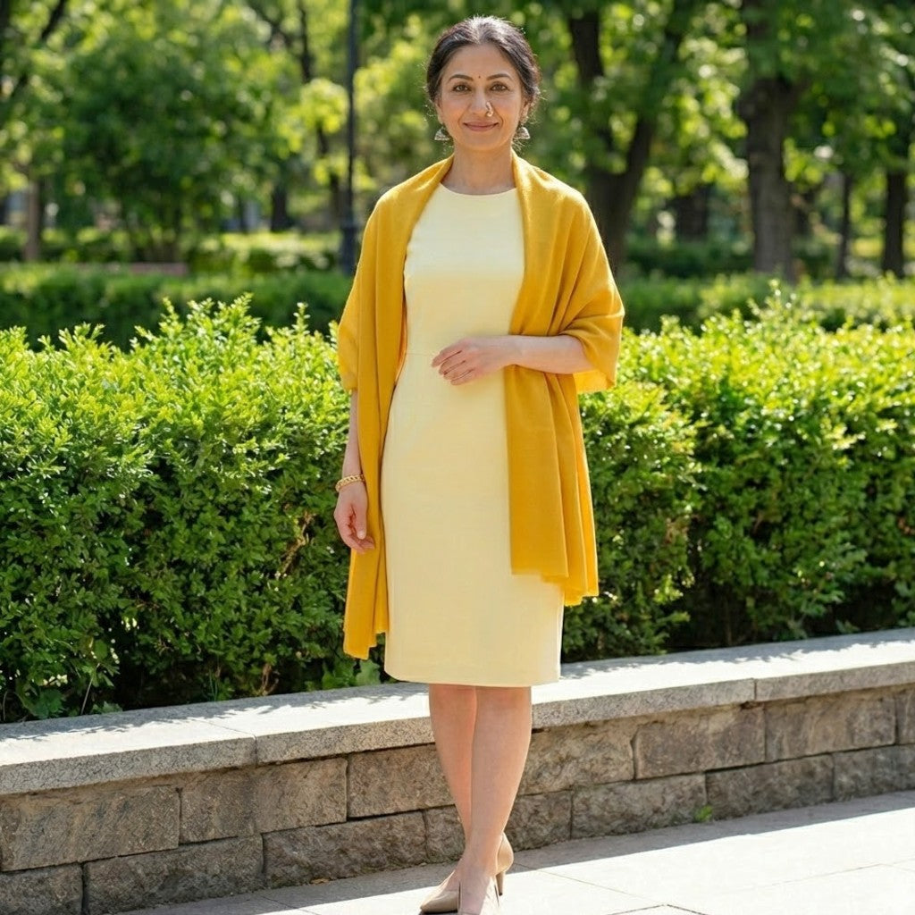 Esarfa Sal Lana Casmir si Matase Naturala - Ombre 2 nuante -> Cod: CASMIRSILK10