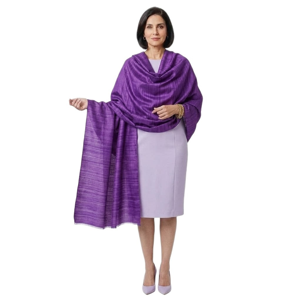 Sal tesut manual din 100% Matase Naturala Organica - Ghicha Tassar/Tussar Silk -> Cod: OrganicSilk16