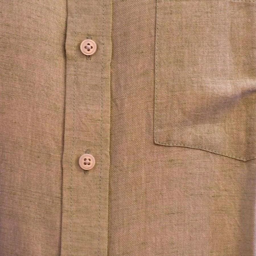 Camasa Barbati tesuta manual - Linen Verde - M (42) - camasi barbati