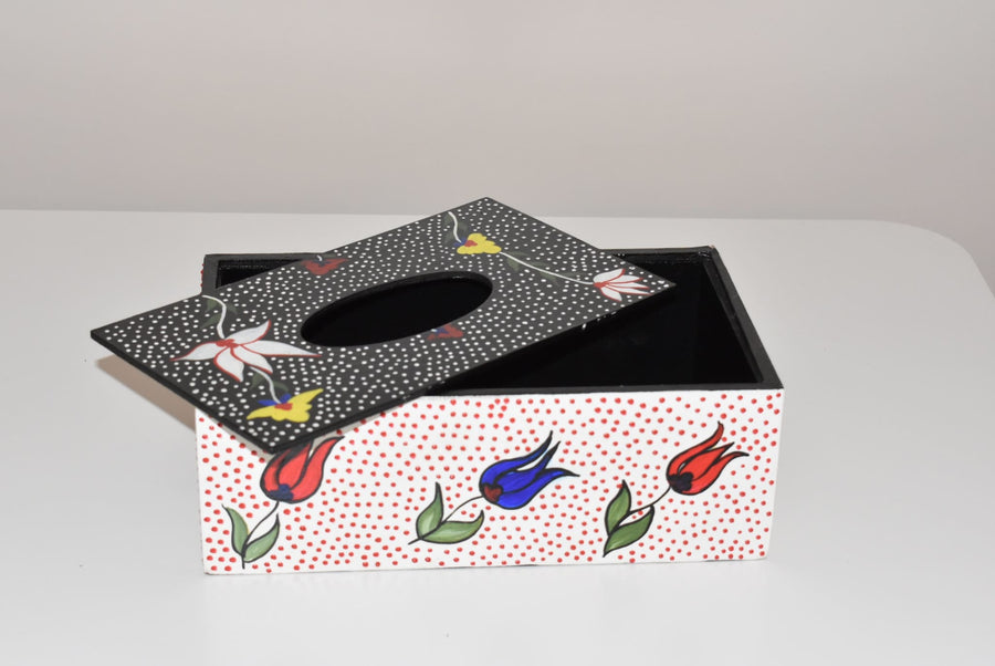 Cutie pentru Servetele - Handpainted Royal Blossom - cutii de servetele
