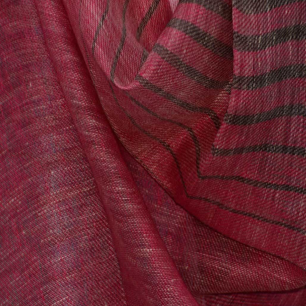 Esarfa-Sal tesuta manual din 100% IN (Linen 100%) - Pastel Blues Striped -> Cod: IN02