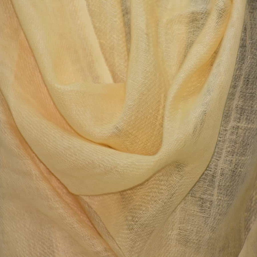 Esarfa-Sal tesuta manual din 100% IN (Linen 100%) - Powder Yellow -> Cod: IN27 - saluri din in
