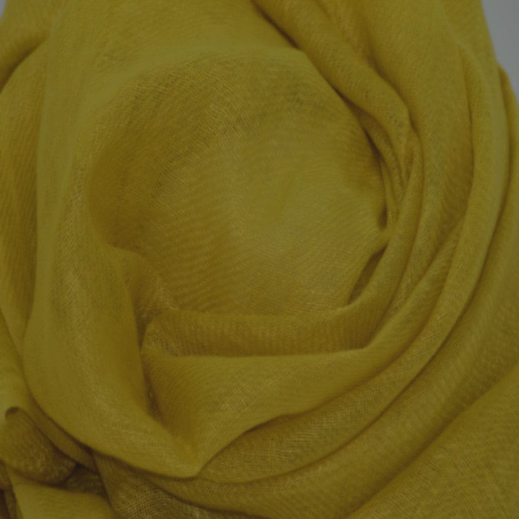 Esarfa-Sal tesuta manual din 100% IN (Linen 100%) - Yellow Mustard (Mustar) -> Cod: IN15 - esarfa sal din 100% in