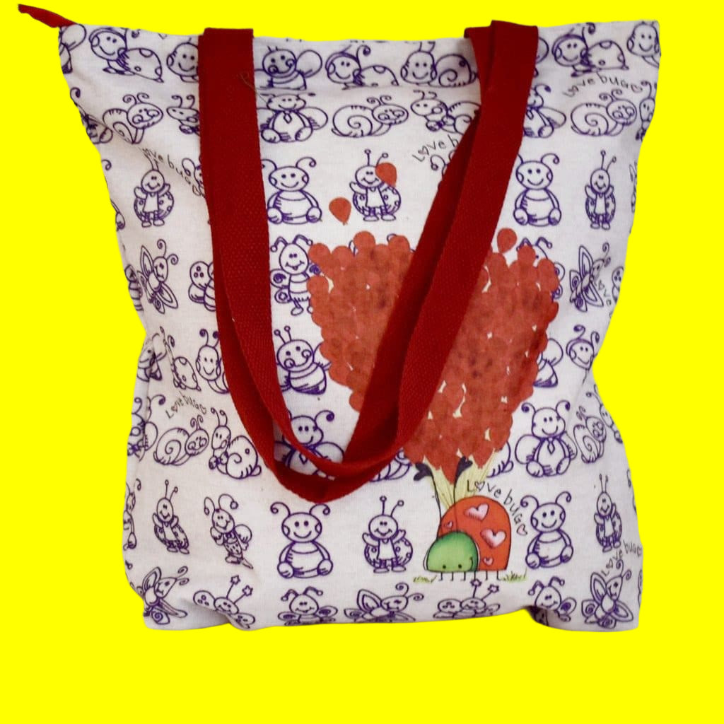 Geanta Tote din Canvas - Love Bug