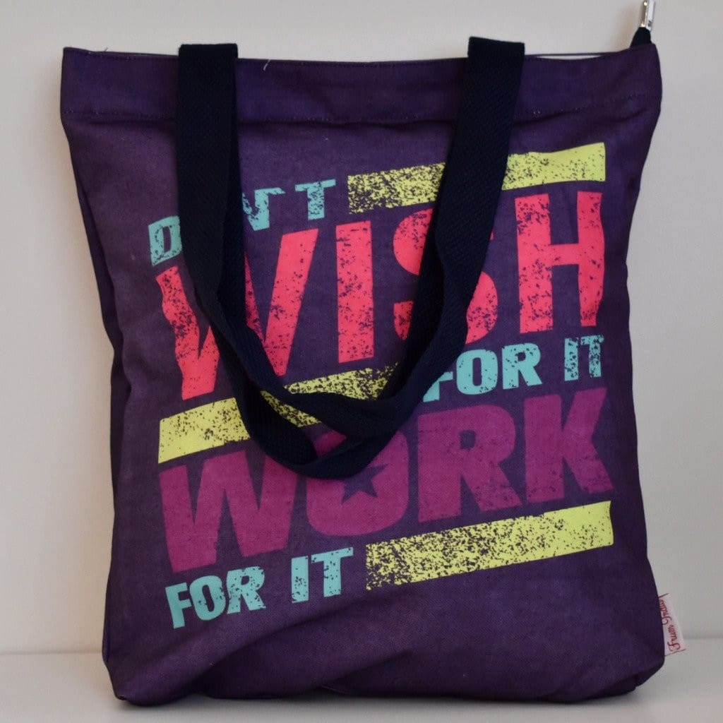 Geanta Tote din Canvas - Work for it