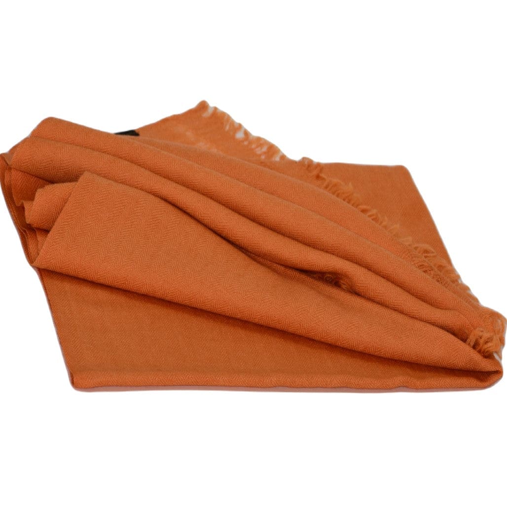 Sal Premium confectionat din Lana de Yak & Lana Merino - Orange Tangerine-> Cod: NEWYAK21