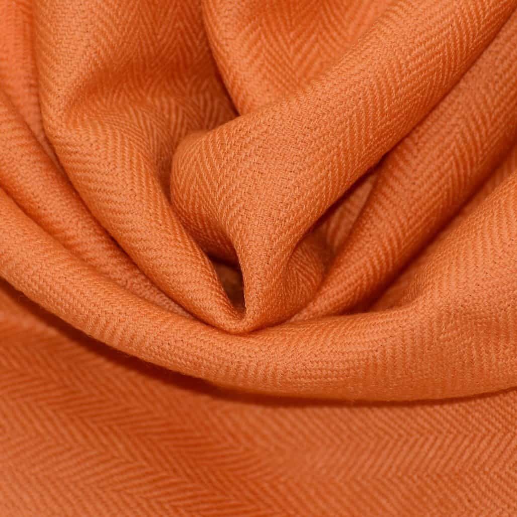 Sal Premium confectionat din Lana de Yak & Lana Merino - Orange Tangerine-> Cod: NEWYAK21