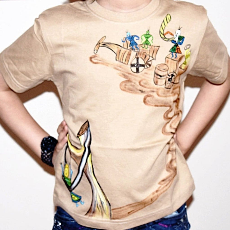 Tricou pentru Copii - Scena Rustica Indiana - Tricouri copii